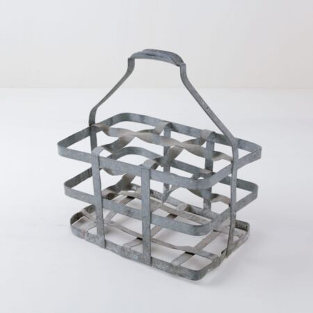 Vintage metal milk basket, rent