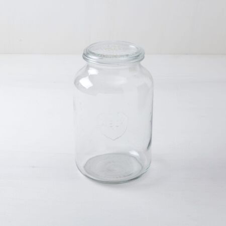 Large and rare vintage preserving jars. lanterns with candles.