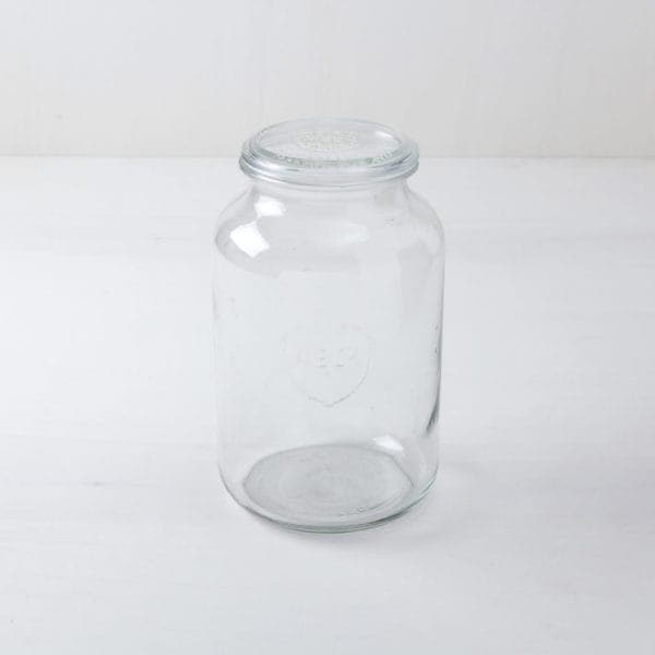 Large and rare vintage preserving jars. lanterns with candles.