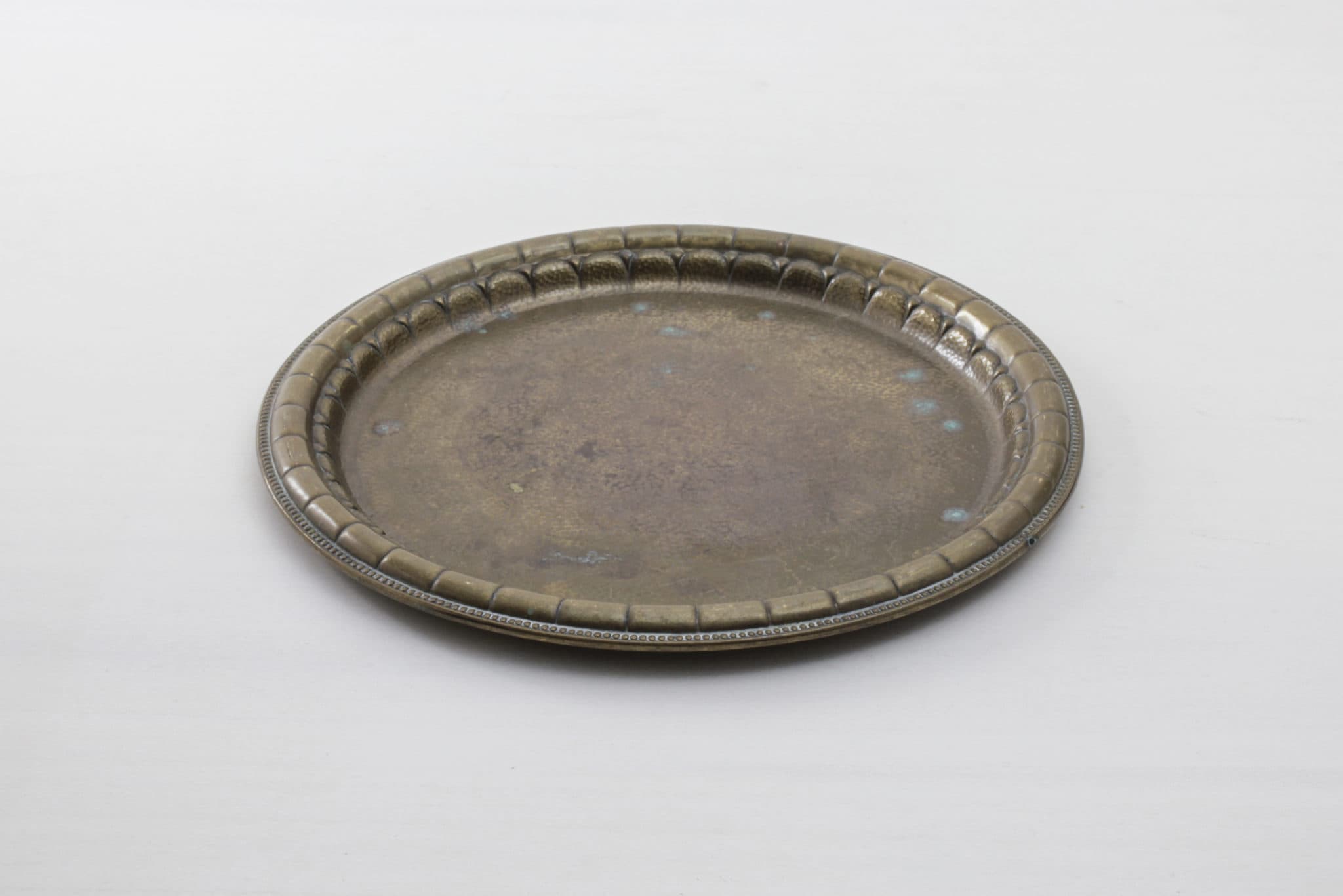 Goldfarbenes vintage Tablett, mieten, Geschirrverleih