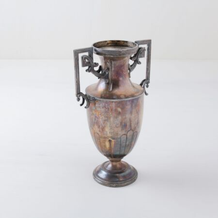 Vintage vase, silver, table decoration, rental