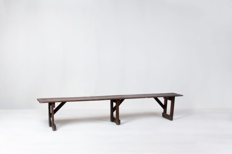 Rent wooden tables, benches and chairs