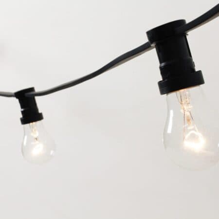 Hängedekoration, Beleuchtung, Lichterkette, Biergartenlichterkette, Illu Lichterkettte, mieten