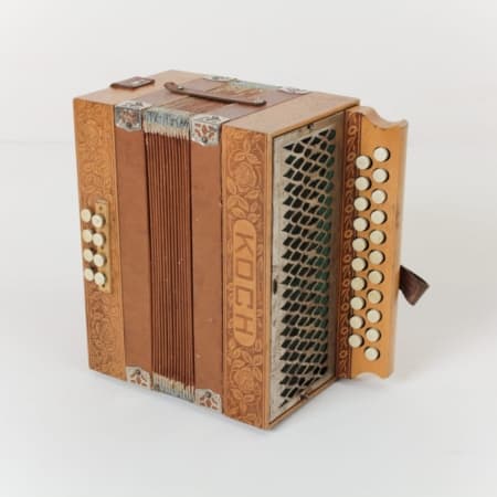 vintage accordion, event decoration, antique instrument