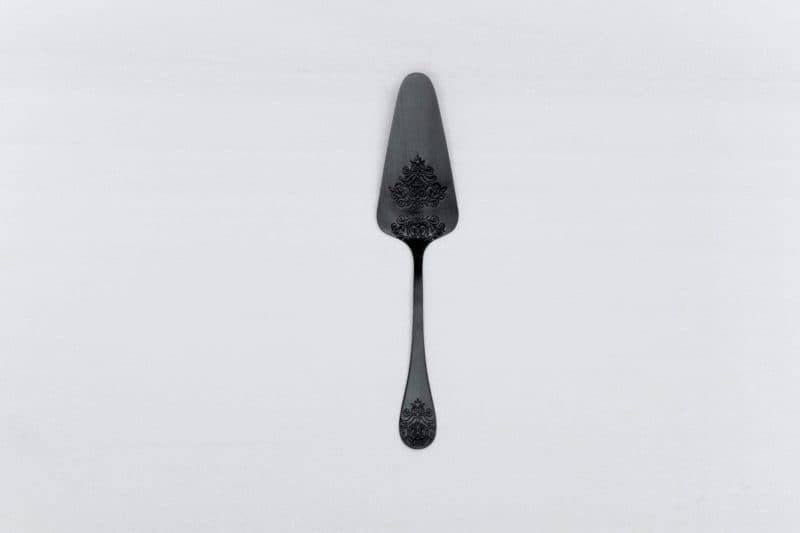 Tableware rental Berlin. black flatware or cutlery.