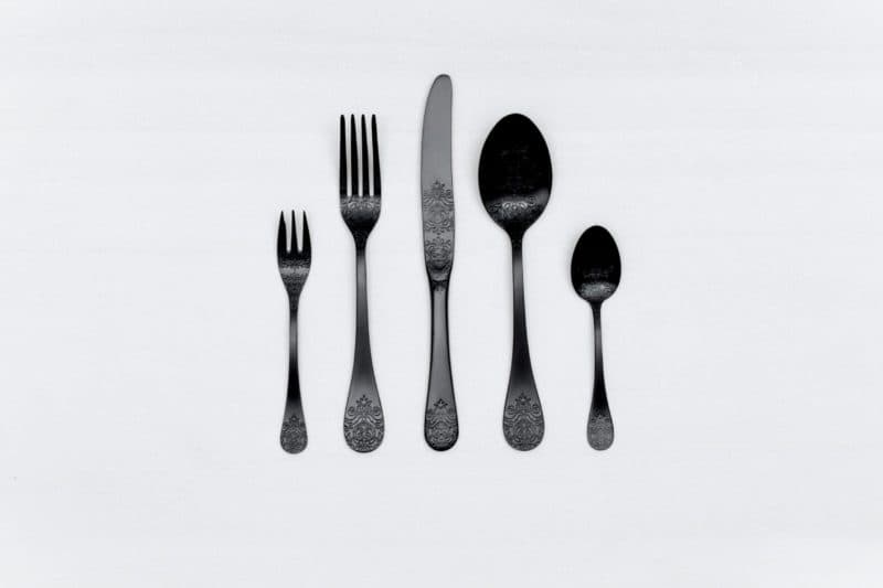 Cutlery Set Natalio Black Matte 5-pieces PVD | |