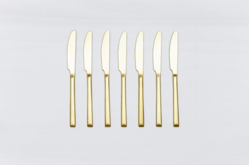 Dinner Knife Ines Cutlery Gold Matt | |