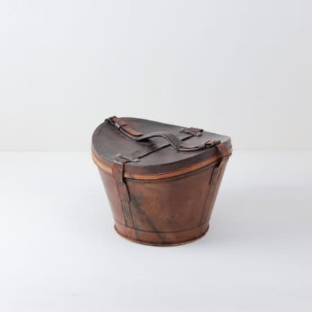 Vintage Hutkoffer, Leder, Eventdekoration, Messestand
