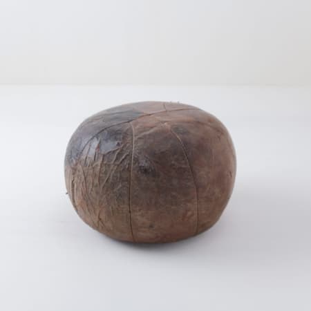 Vintage Medizinball, Lederball, Dekoration