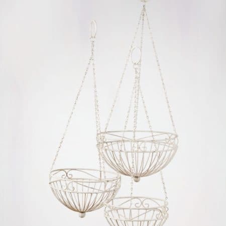 Metallkörbe, Hängekörbe, Eventdekoration, Blumen, Pflanzen