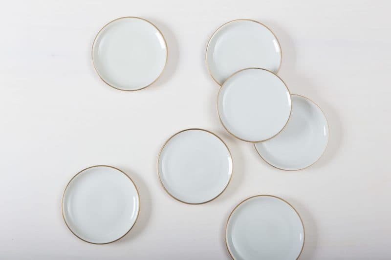 Dessert Plate Magdalena Ivory Colored Gold Rim | |