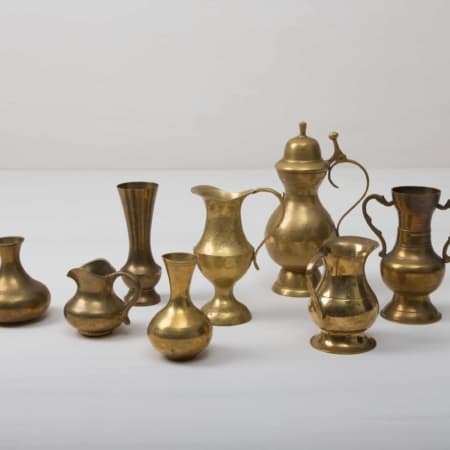 brass vases for romantic wedding decoration
