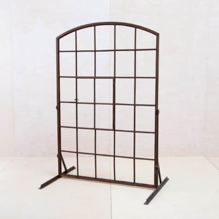 Old window frame steel. Event decoration for hire.