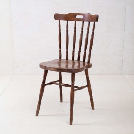 Tavern Chair Angostura Brown | Wooden tavern chair Angostura can be rented together in a mismatching row, or along with seven identical chairs. Angostura is a comfortable wooden chair in a warm brown tone. Due to its rustic chic, the tavern chair is sovereign and versatile. | gotvintage Rental & Event Design