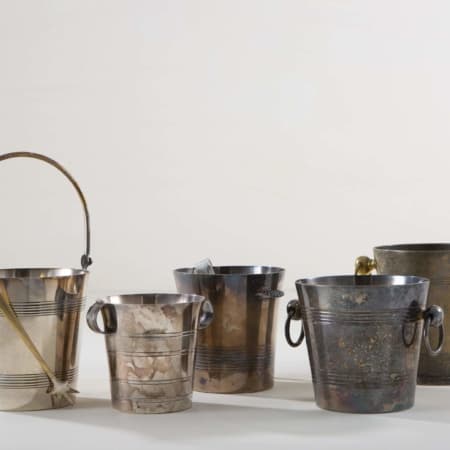 Ice Cube Container Cebados | It is the little touches that turn a setting from beautiful to unforgettable. Like these lovely ice buckets in distressed silver. Arrange one on your bar cart or a group on your table, maybe with extraordinary oversized or round ice cubes? Just the perfect way to keep cocktails or drinks chilled at all times - especially during the warmer month of the year. | gotvintage Rental & Event Design