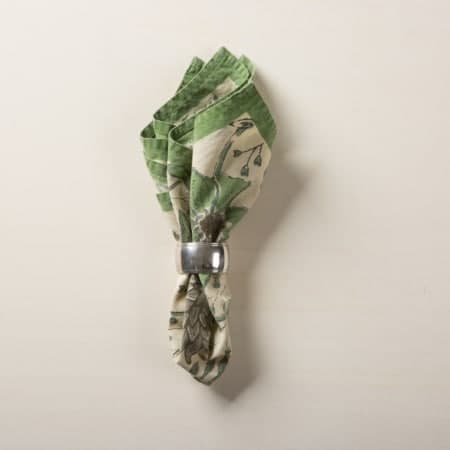 Stoffservietten mit Grüne Blumenmustern mieten