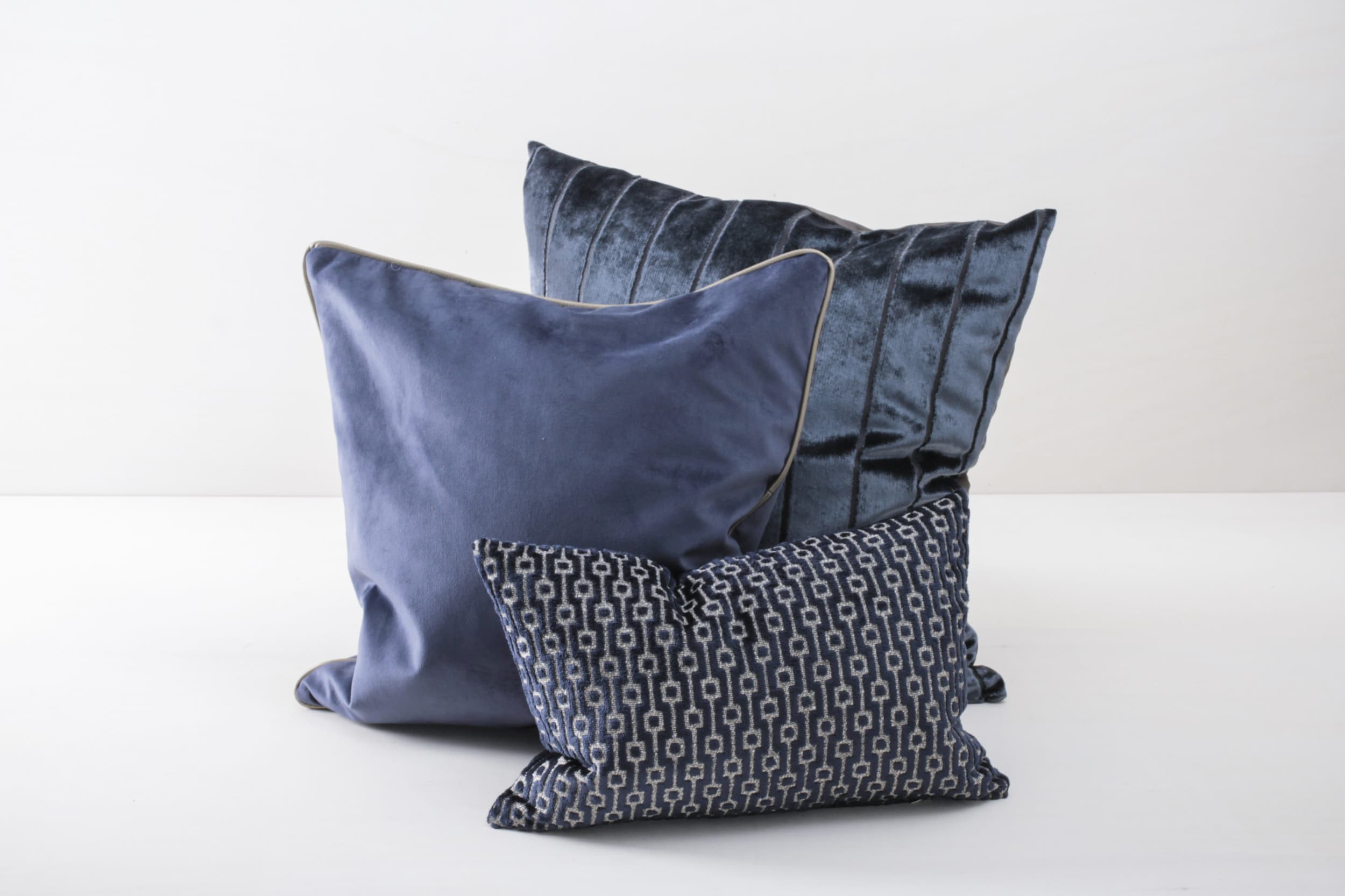 Kissen Roman Velvet Blau 60x60 | |