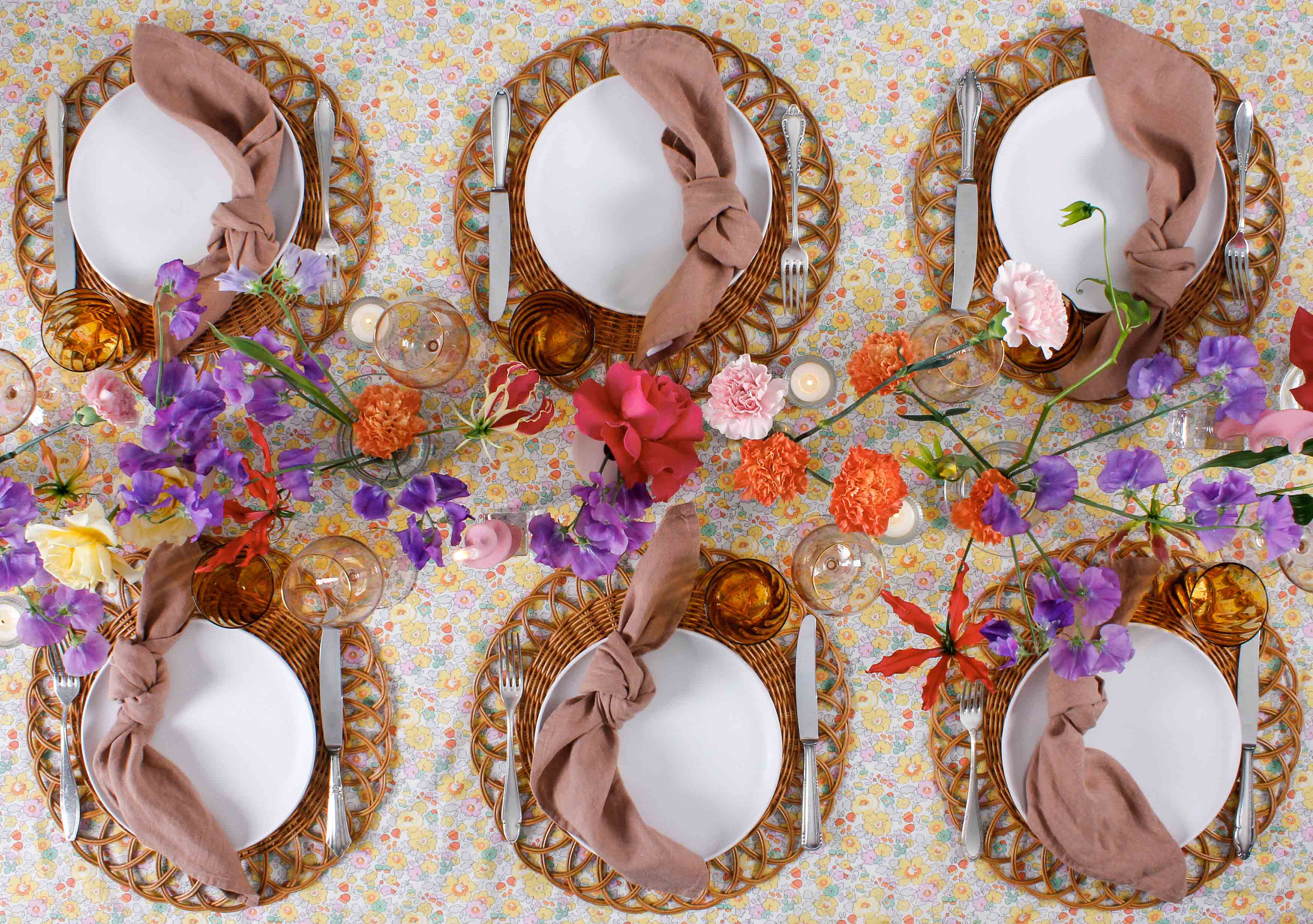 geschirrsets mieten hygienisch sauber, dekoration, kerzen